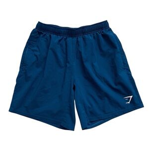 Gymshark Men’s Arrival Shorts Blue 7” Athletic Running Workout Gym Sport Small